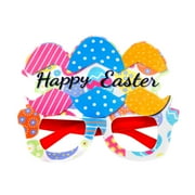 AUDeals Easter Party Decorations Bunny Glasses Holiday Party Dress Up Photo Props Chick Egg Glasses Spring Eater Decorations for Holiday Easter Party, Birthday Party Favors Photo Booth Props